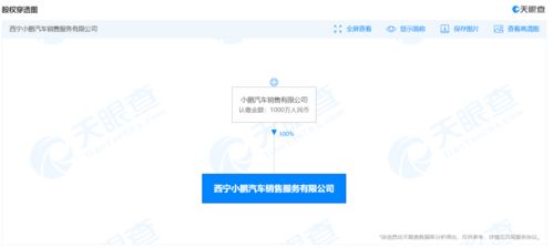 小鵬汽車新設(shè)銷售服務(wù)公司，注冊(cè)資本1000萬(wàn)并涉足域名注冊(cè)服務(wù)